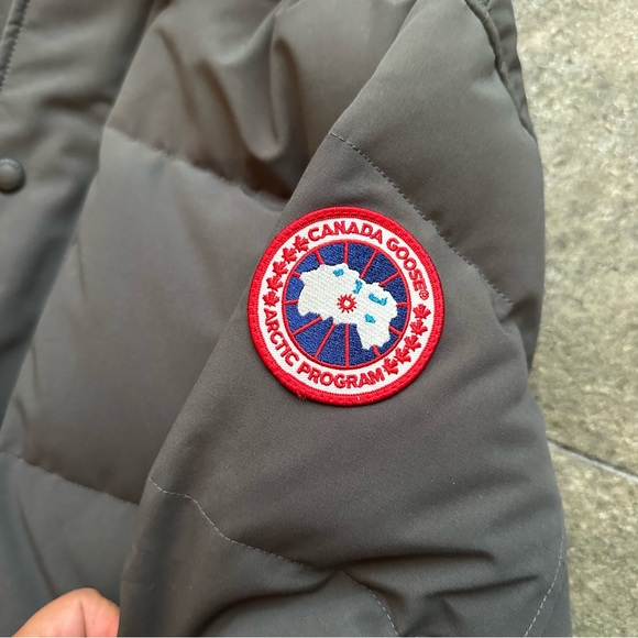 Canada Goose Wyndham Parka Mens Graphite Gray Size XL Real Fur Hood 3808M - Picture 5 of 16